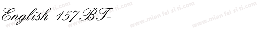 English 157 BT字体转换